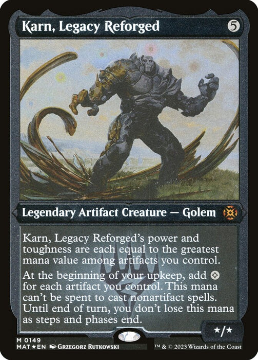 Karn, Legacy Reforged - Etched - Inverted - Legendary - Etched (Foil)