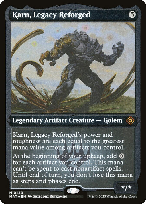 Karn, Legacy Reforged - Etched - Inverted - Legendary - Etched (Foil)