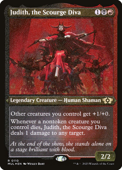 Judith, the Scourge Diva - Etched - Inverted - Legendary - Etched (Foil)