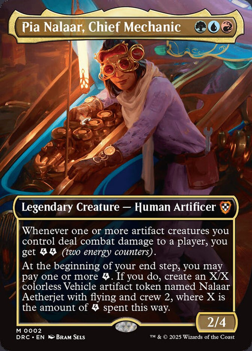 Pia Nalaar, Chief Mechanic - Borderless - Full Art - Inverted - Legendary