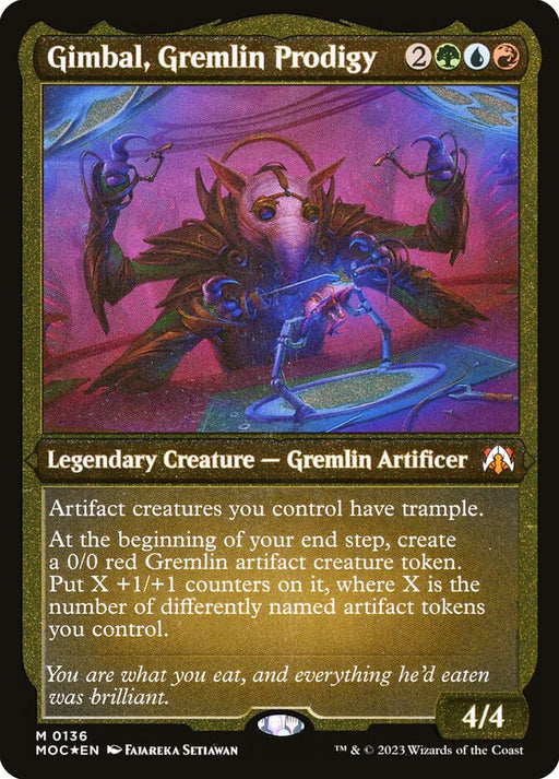 Gimbal, Gremlin Prodigy - Etched - Inverted - Legendary - Etched (Foil)