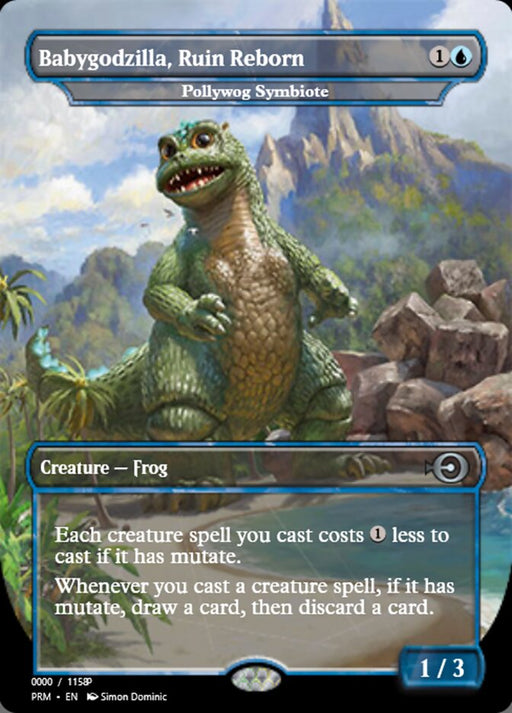 Babygodzilla, Ruin Reborn - Pollywog Symbiote - Borderless - Full Art - Inverted
