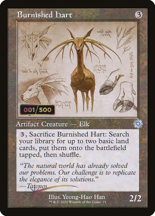 Burnished Hart - Retro Frame (Foil)