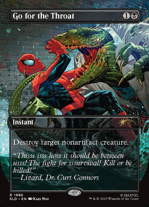 Go for the Throat - Borderless - Full Art - Inverted