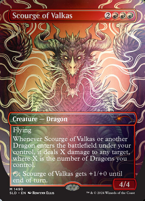 Scourge of Valkas - Borderless - Full Art - Inverted (Foil)