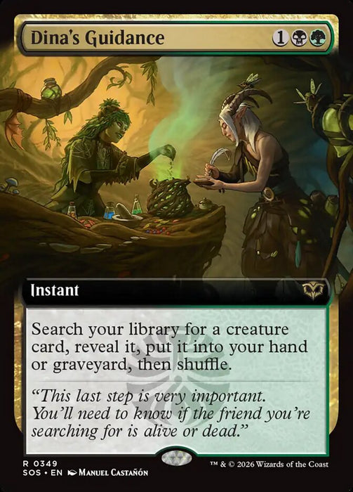 Dina's Guidance - Extended Art (Foil)