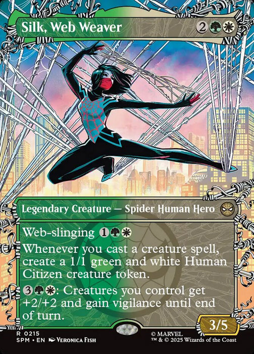 Silk, Web Weaver - Borderless - Full Art - Inverted - Legendary - Showcase
