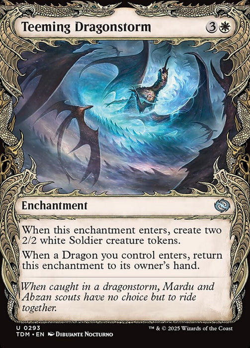 Teeming Dragonstorm - Showcase - Enchantment (Foil)