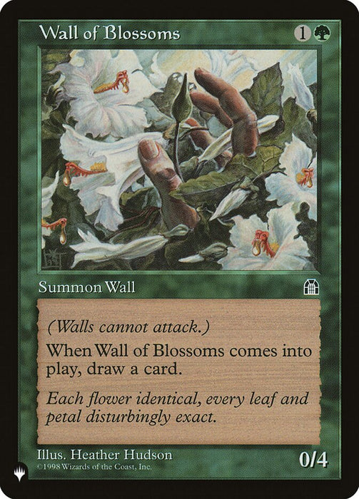 Wall of Blossoms - Retro Frame
