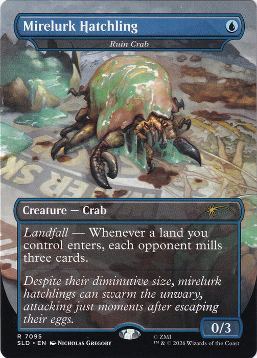 Mirelurk Hatchling - Ruin Crab - Borderless - Inverted (Foil)