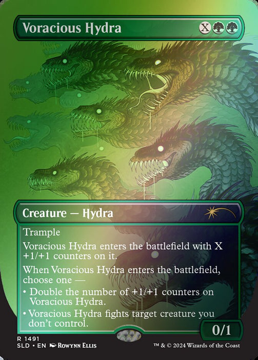Voracious Hydra - Borderless - Full Art - Inverted (Foil)