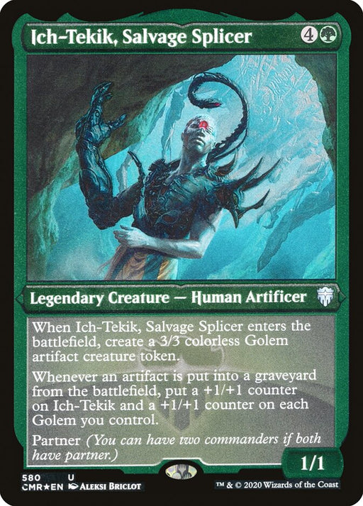 Ich-Tekik, Salvage Splicer - Etched - Inverted - Legendary - Etched (Foil)