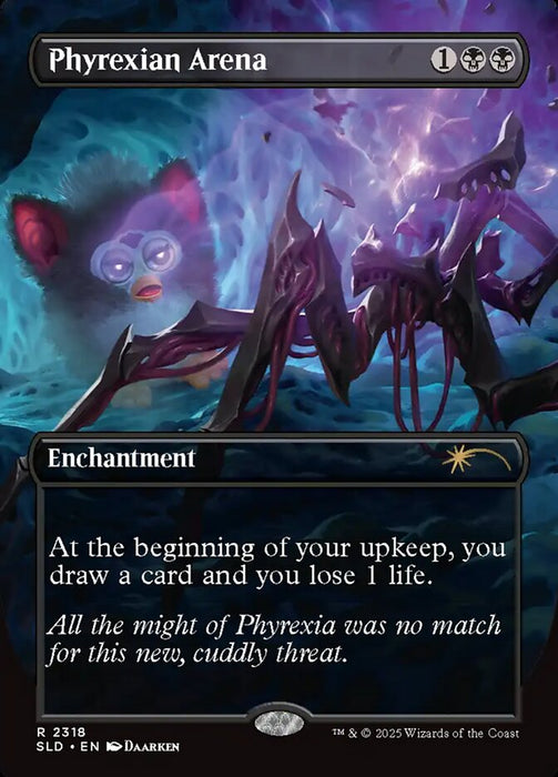 Phyrexian Arena - Borderless - Full Art - Inverted