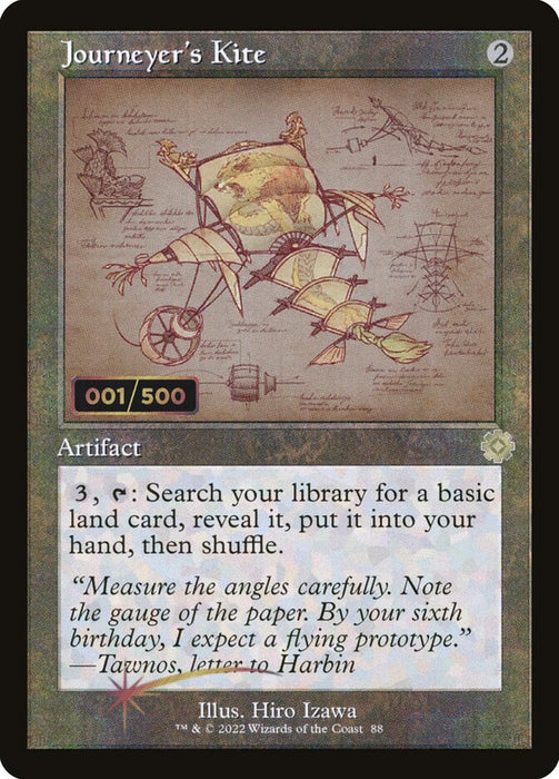 Journeyer's Kite - Retro Frame (Foil)
