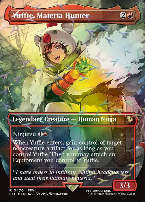 Yuffie, Materia Hunter - Borderless - Full Art - Inverted - Legendary (Foil)