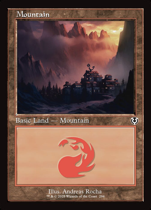 Mountain - Retro Frame (Foil)
