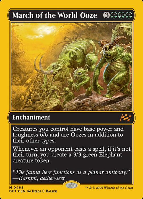March of the World Ooze - Enchantment - Inverted (Foil)
