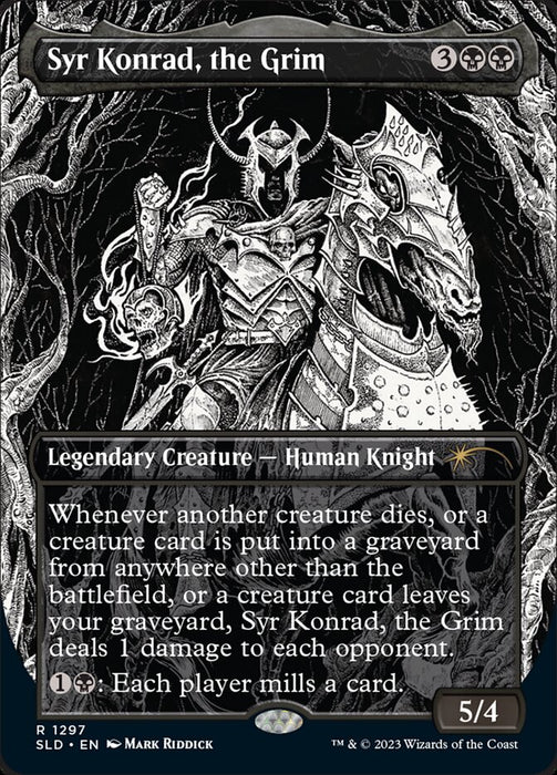 Syr Konrad, the Grim - Borderless - Full Art - Legendary