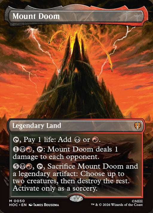 Mount Doom - Borderless (Foil)