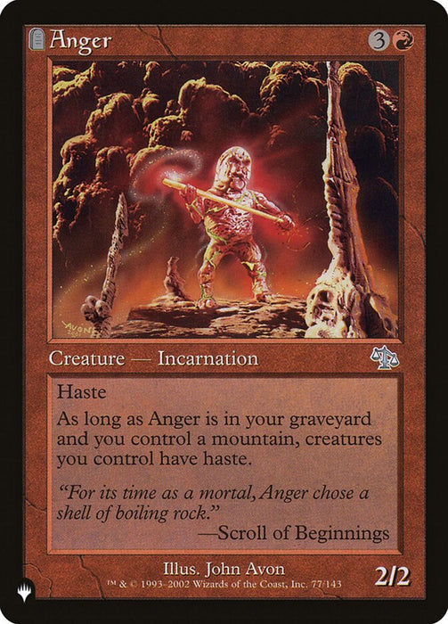 Anger - Retro Frame - Tombstone