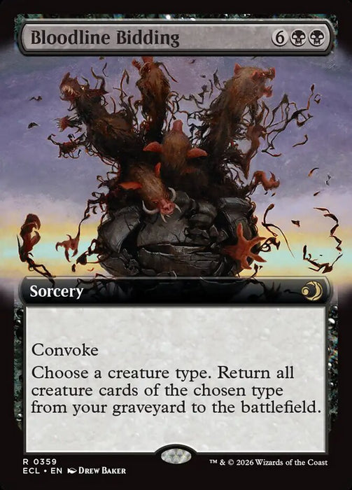 Bloodline Bidding - Extended Art (Foil)