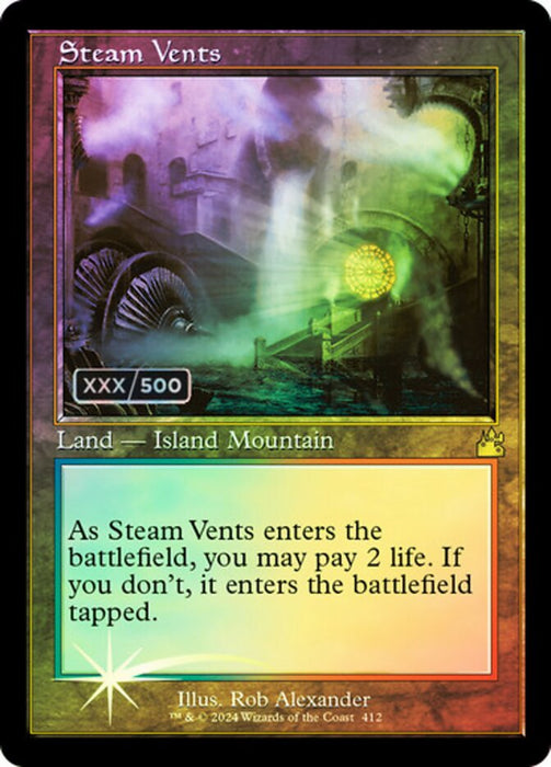 Steam Vents - Retro Frame (Foil)