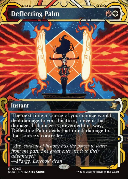 Deflecting Palm - Borderless - Inverted - Showcase