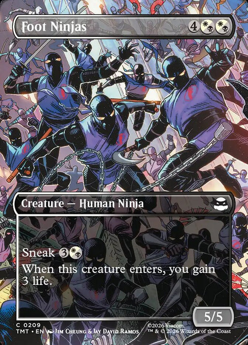 Foot Ninjas - Borderless - Full Art - Inverted - Legendary (Foil)