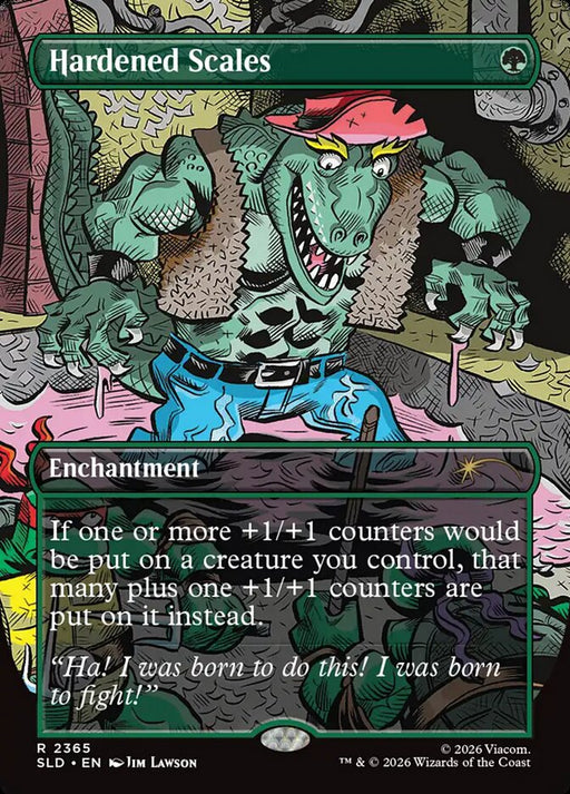 Hardened Scales - Borderless - Full Art - Inverted
