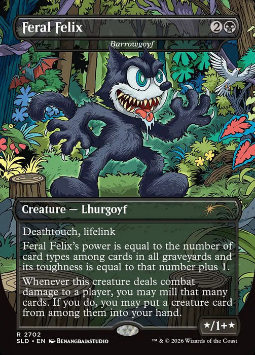 Feral Felix - Barrowgoyf - Borderless - Inverted
