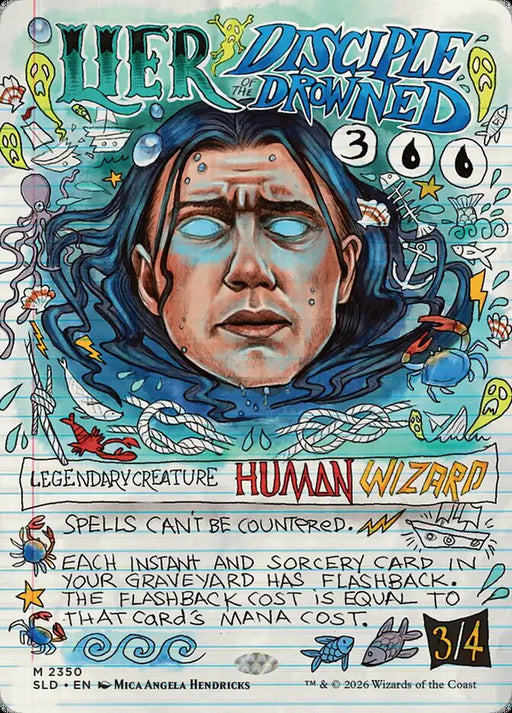 Lier, Disciple of the Drowned - Full Art - Legendary