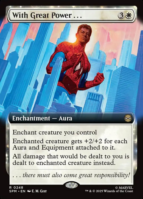 With Great Power... - Enchantment - Extended Art (Foil)