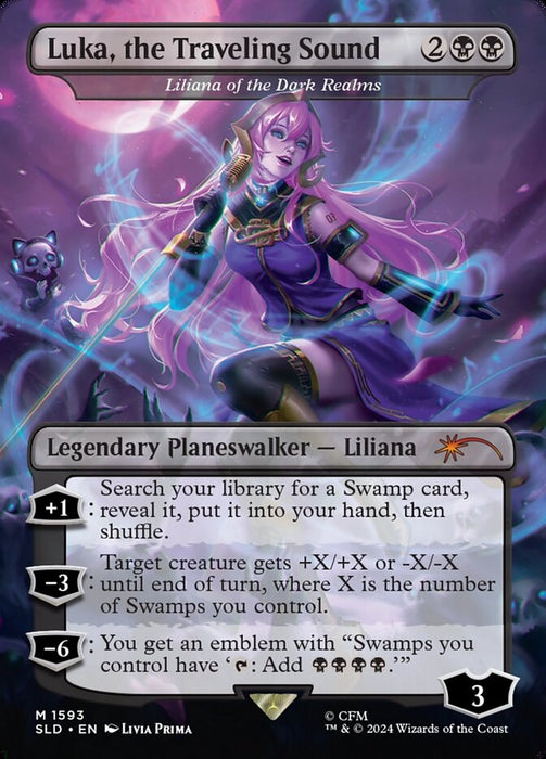 Luka, the Traveling Sound - Liliana of the Dark Realms - Borderless - Full Art