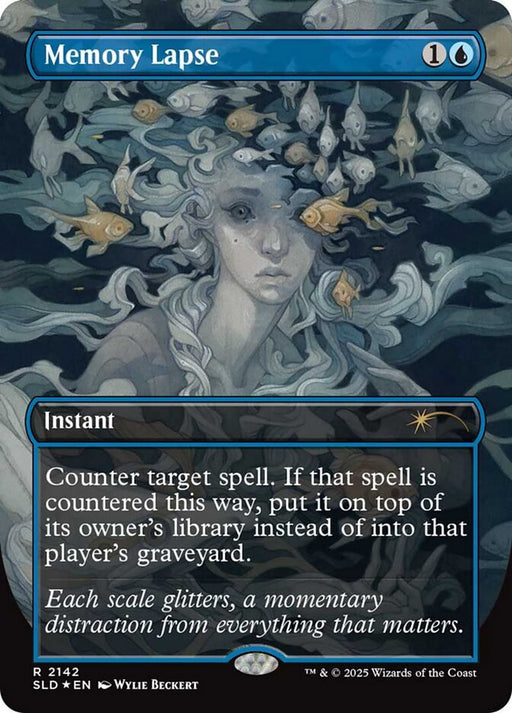 Memory Lapse - Borderless - Full Art - Inverted (Foil)