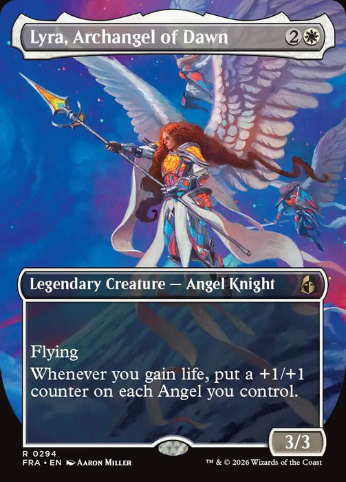 Lyra, Archangel of Dawn - Borderless (Foil)