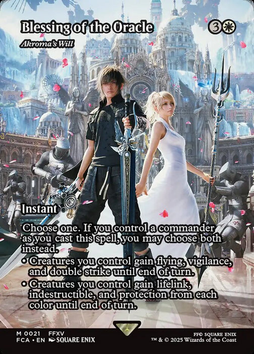 Blessing of the Oracle - Akroma's Will - Borderless - Full Art - Inverted