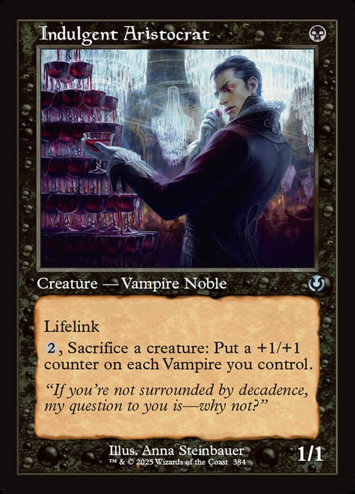 Indulgent Aristocrat - Retro Frame (Foil)