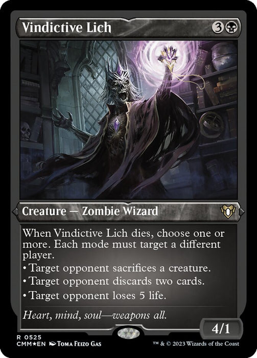 Vindictive Lich - Etched - Inverted - Etched (Foil)