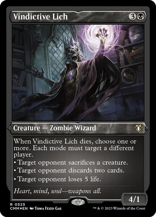 Vindictive Lich - Etched - Inverted - Etched (Foil)