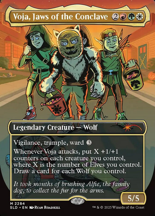 Voja, Jaws of the Conclave - Borderless - Full Art - Inverted - Legendary