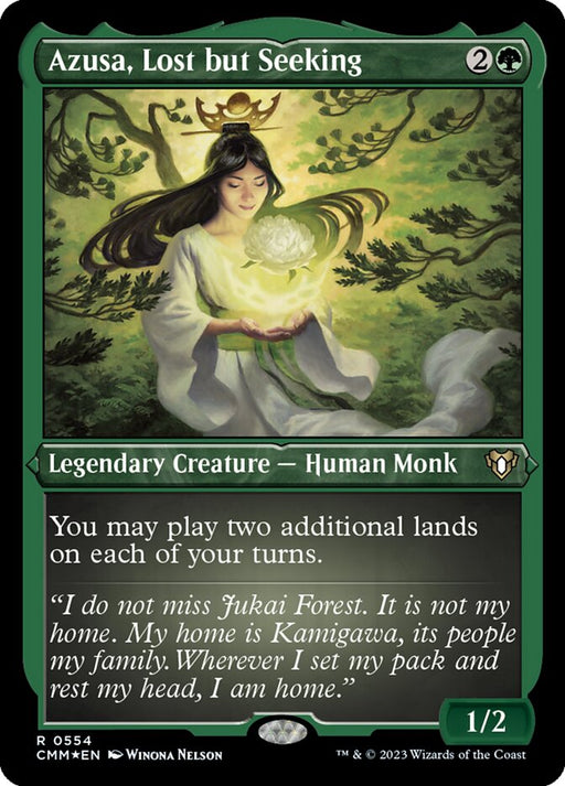 Azusa, Lost but Seeking - Etched - Inverted - Legendary - Etched (Foil)
