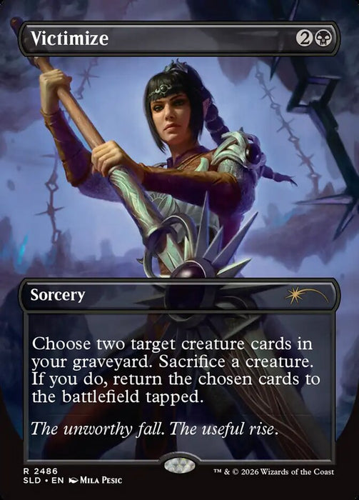 Victimize - Borderless - Full Art - Inverted