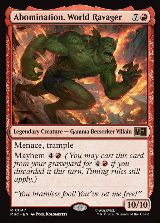 Abomination, World Ravager - Legendary - Surge Foil