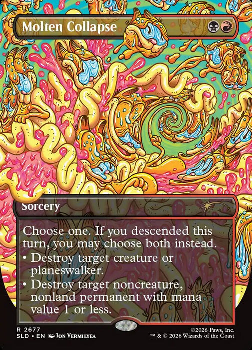 Molten Collapse - Borderless - Inverted (Foil)