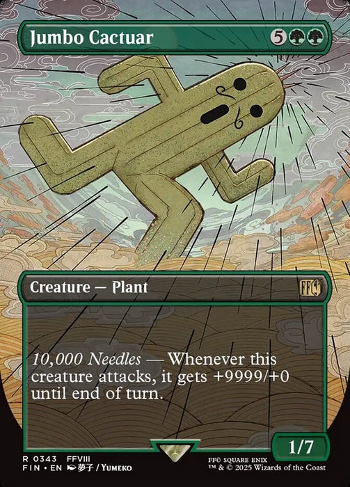 Jumbo Cactuar - Borderless - Full Art - Inverted
