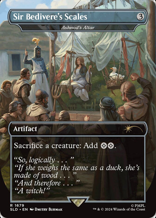 Sir Bedivere's Scales - Ashnod's Altar - Borderless - Full Art - Inverted (Foil)