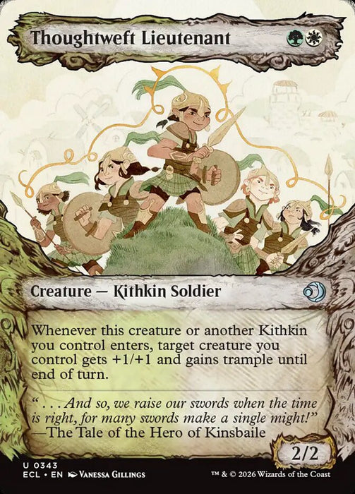 Thoughtweft Lieutenant - Borderless - Showcase (Foil)