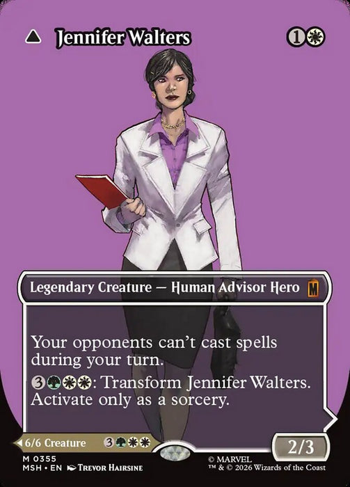 Jennifer Walters // The Sensational She-Hulk - Borderless - Inverted - Legendary (Foil)