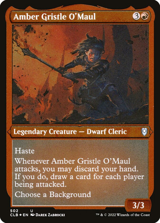 Amber Gristle O'Maul - Etched - Inverted - Legendary - Etched (Foil)