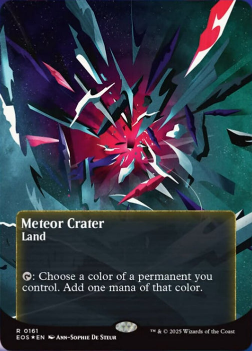 Meteor Crater - Borderless - Full Art - Inverted (Foil)